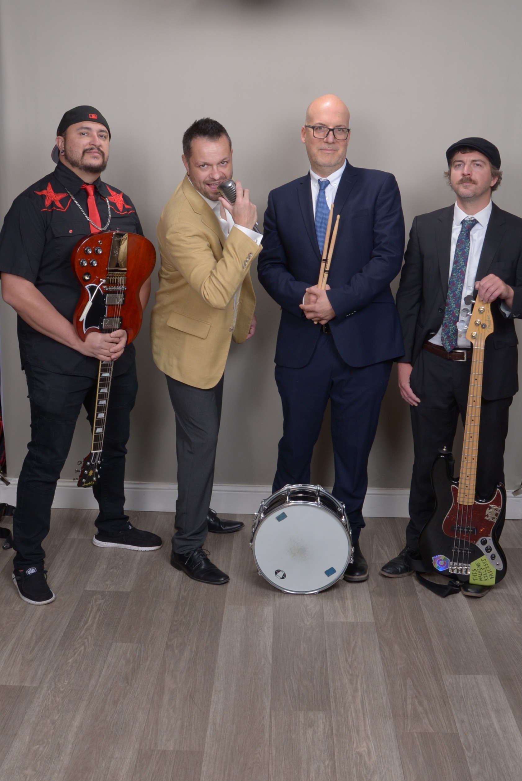 Band dressed up