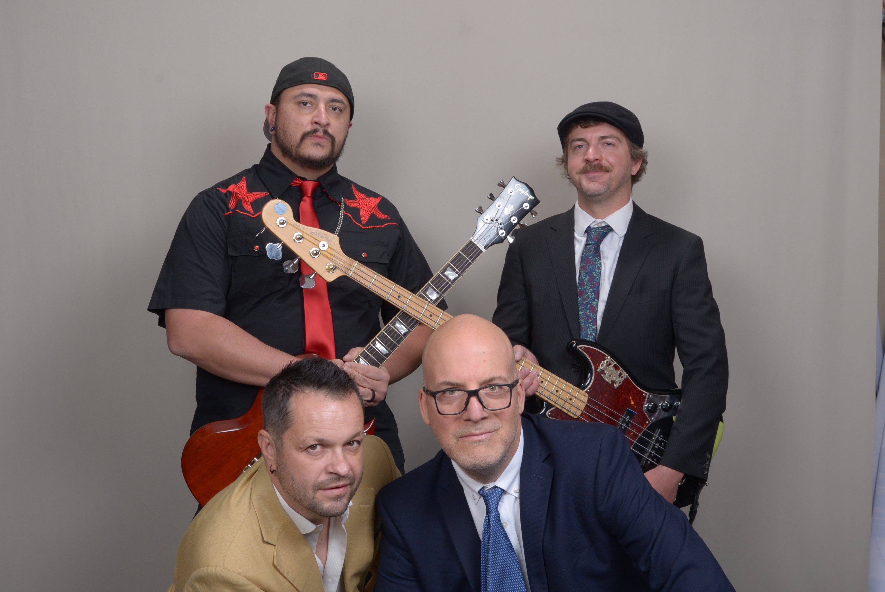 Band dressed up